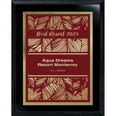 Simplicity Plate on Ebony Board