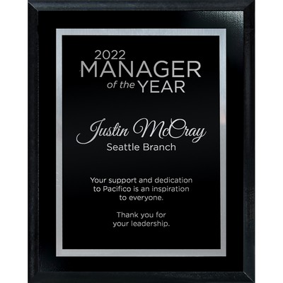 Simplicity Plate on Ebony Board